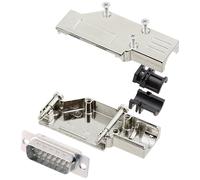 encitech DCMR15-FK-DBP-W-K 6355-8065-02 Kit embase SUB-D mâle 90 ° Nombre de pôles: 15 fût à souder 1 pc(s)