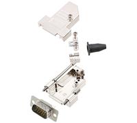 encitech DTSL09-LJSRG-S-HDP15-W-K 6355-8043-01 Kit embase SUB-D mâle 45 ° Nombre de pôles: 15 fût à souder 1 pc(s)