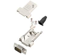 encitech DTSL09-LJSRG-T-HDP15-W-K 6355-8041-01 Kit embase SUB-D mâle 180 ° Nombre de pôles: 15 fût à souder 1 pc(s)