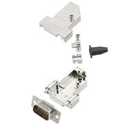 encitech DTSL09-SJSRG-S-HDP15-W-K 6355-8092-01 Kit embase SUB-D mâle 45 ° Nombre de pôles: 15 fût à souder 1 pc(s)