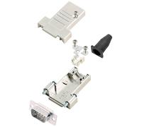 encitech DTSL09-SJSRG-T-DBP-W-K 6355-8086-01 Kit embase SUB-D mâle 180 ° Nombre de pôles: 9 fût à souder 1 pc(s)