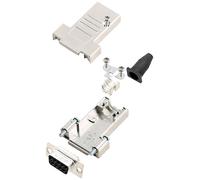 encitech DTSL09-SJSRG-T-DBS-K 6355-0086-11 Kit embase SUB-D femelle 180 ° Nombre de pôles: 9 fût à souder 1 pc(s)