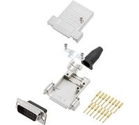 encitech DTSL15-SJSRG-T-DBCP-K 6355-0089-02 Kit embase SUB-D mâle 180 ° Nombre de pôles: 15 à sertir 1 pc(s)