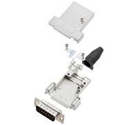 encitech DTSL15-SJSRG-T-DBP-K 6355-0086-02 Kit embase SUB-D mâle 180 ° Nombre de pôles: 15 fût à souder 1 pc(s)