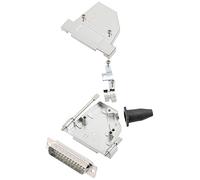 encitech DTSL25-LJSRG-S-DMP-W-K 6355-8042-23 Kit embase SUB-D mâle 45 ° Nombre de pôles: 25 fût à souder 1 pc(s)