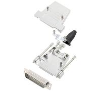 encitech DTSL25-LJSRG-T-DMP-W-K 6355-8040-23 Kit embase SUB-D mâle 180 ° Nombre de pôles: 25 fût à souder 1 pc(s)