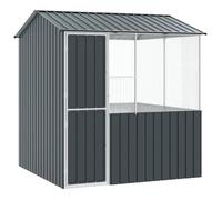 Enclos à oiseaux extérieur - vidaXL - Acier galvanisé - 215x209x230 cm - Anthracite - Résistant aux intempéries