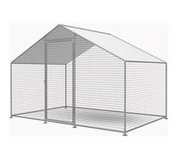 Enclos à Poules 6 m² Parc grillagé 2 x 3 x 2 M Acier galvanisé