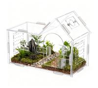 Enclos Araignée Sauteuse - Acrylique 20x15x10cm | Terrarium D’araignées | Enceinte Tarentule | Terrarium De Ventilation Transparent Pour Araignées Sauteuses, Tarentules, Geckos, Grenouilles, Lézards E