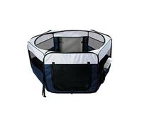 Trixie Enclos pour chiots 130 × 55 cm Bleu/Gris