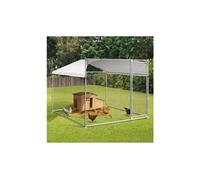 Enclos bogota 4 m² parc grillagé 2x2x1,6 m acier galvanisé avec filet