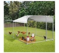 Enclos BOGOTA 8 m² parc grillagé 2x4x1,6 M acier galvanisé avec filet