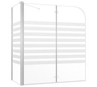 vidaXL Enclos de bain Cabine de douche 146226 – Verre 120x68x130 cm, fixation murale