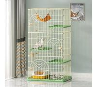 Enclos de Chat en Plein air - Cage de Chat sur 3 étages -Cat Cage playpen Box Cage chenil - 76 x 51x 90cm, Vert FANDIAO