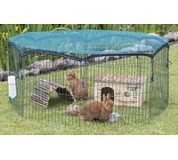 Enclos de détente avec filet de protection ø 150 × 57 cm vert