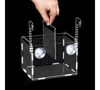 Enclos de frai en acrylique pour aquariums offrant une séparation physique et des conditions sécurisées pour le développement des frites (20,3 x 20,3 x 20,3 cm)