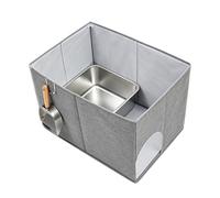 Enclos de litière pour chat - Enclos sur le dessus ouvert sur le côté haut | Bouclier de litière - Pour garage, balcon, appartement, salon, maison, intérieur