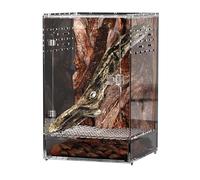 Enclos de tarentule | Terrarium ventilé en acrylique pour araignée, habitat transparent pour reptiles, gecko, mante, crickets, scorpions, scarabes, serpents, escargots, tortues, grenouilles