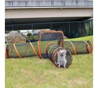 Enclos d'extérieur 6 en 1 pour chat, tentes pop-up portables en maille, parc de jeu à l'extérieur pour animaux de compagnie à faire soi-même pour grands chats, lapins, petits animaux de compagnie de