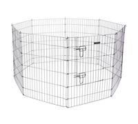 Enclos D'extérieur Avec Porte Pour Animaux De Compagnie Argenté Kerbl