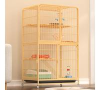 Enclos d'extérieur pour chat avec grande porte d'entrée et roulettes, espace de jeu spacieux intérieur/extérieur pour chats