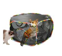 Enclos d'extérieur pour chat, clôture de cour extérieure en maille - Niche de jeu pliable pour animaux de compagnie, accessoires d'exercice pour cour, jardin, terrasse