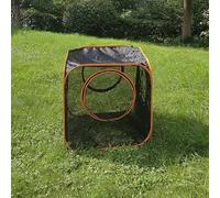 Enclos d'extérieur pour chat, tente portable en maille avec tunnels de jeu, parc 6 en 1 pour grands chats, lapins et petits animaux - Design hexagonal