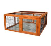 Enclos d'extérieur pour Lapins | Enclos d'exercice pour Cochon d'Inde | Parc en Bois pour Petits Animaux | 104 x 109 x 48 cm