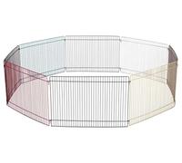 Enclos d'intérieur TRIXIE - Enclos pour petits animaux pour souris et hamsters - extensible - métal laqué - Ø 86 × 23 cm - 6247