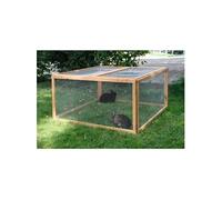 KERBL Enclos e térieur pour rongeurs Vario Bois Grillage fin Dimensions 120 120 59cm G