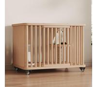 Enclos en bois pour chat avec plateforme de saut, clôture intérieure respirante pour plusieurs chats, design supérieur de rangement