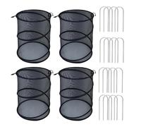 Enclos en maille pour , couverture en maille déployable pour - 4 pièces Tente de culture anti-mouches avec 16 piquets pour parterres surélevés