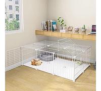 Enclos en métal pour animaux domestiques - Filet robuste pour chats, lapins, hérissons et cochons d'Inde