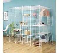 Enclos extérieur for Chat DIY, Parc for, enclos for, Accessoires for Cage for Chien, Facile à Nettoyer - Grand Lieu d'exercice idéal for 1 4 Chats(147x111 x 146 m)