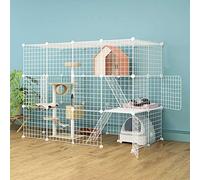 Enclos extérieur for Chat DIY, Parc for, enclos for, Accessoires for Cage for Chien, Facile à Nettoyer - Grand Lieu d'exercice idéal for 1 4 Chats(147x75x110cm)