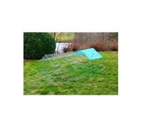 KERBL - Enclos extérieur pour rongeur - Antifugue - 180 x 90 x 75 cm - Gris - Sécurisé Gris G