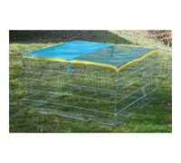 Kerbl Enclos Extérieur Avec Protection Pour Rongeurs - 115X115X65Cm Gris métal G