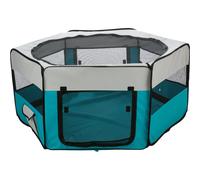 Trixie Enclos pour chiots 130 × 55 cm Bleu/Gris