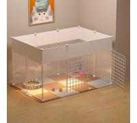 Enclos for Chat - for Clôture for for Furet Cages for Petits Chiens Lits for Chats d'intérieur for en métal Amovibles FA(111x75x65cm(A))