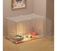 Enclos for Chat - for Clôture for for Furet Cages for Petits Chiens Lits for Chats d'intérieur for en métal Amovibles FA(75x39x47cm(B))