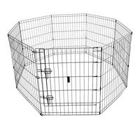 Enclos galvanisé 8 élements pour chien Nobby Pet Argenté 76x61 cm