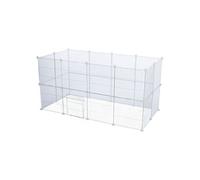 TRIXIE-Enclos intérieur modulable pour lapin et cochon d'inde coloris blanc Trixie - 140 x 35 x 70 cm