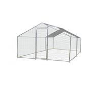 Enclos parc grillagé pour animaux 18 m2 - 8-20 poules - avec bâche de toit