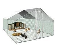 Enclos poulailler 12 m² parc grillagé 4x3 M acier galvanisé