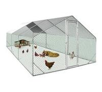 Enclos poulailler 18 m² parc grillagé 6x3m acier galvanisé
