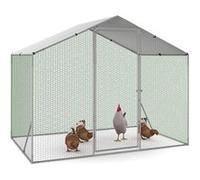 Enclos poulailler 3 m² parc grillagé 2,20x1,4 M acier galvanisé G