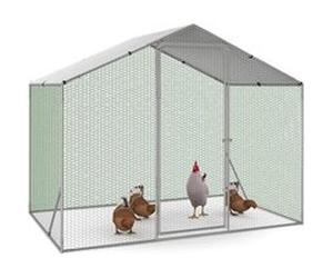 Enclos poulailler 3 m² parc grillagé 2,20x1,4 M acier galvanisé G