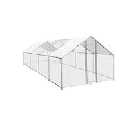 Enclos Poulailler - Volière - 4m x 8m x 2m - Acier Galvanisé - Bâches Imperméables GRATIS