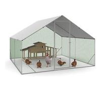 Enclos poulailler 9 m² parc grillagé 3x3 M acier galvanisé G