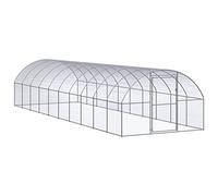 Enclos Poulailler, Enclos Abri pour Poules Extérieur Parc Grillagé 3x10x2 m Acier galvanisé